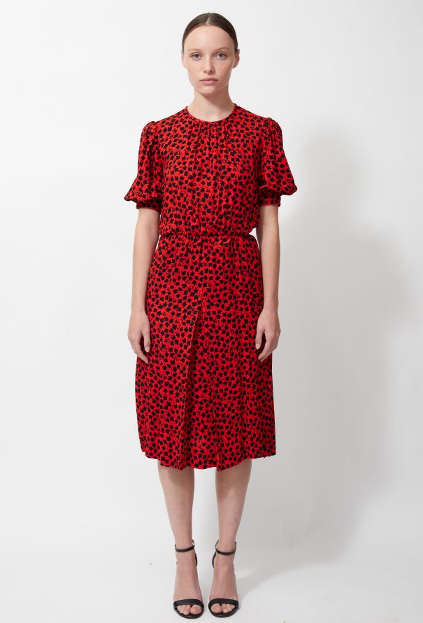 Saint Laurent 70s Floral Print Dress - 1