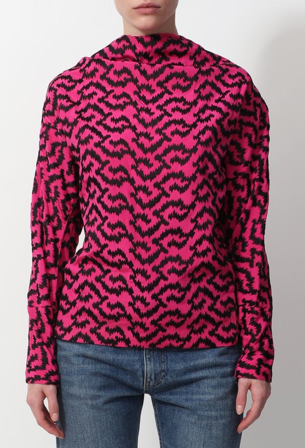 Balenciaga Pre-Fall 2012 Graphic Embroidered Blouse - 1