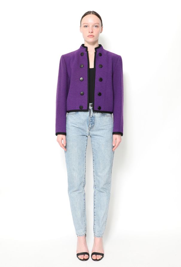 Saint Laurent F/W 1983 Wool Military Jacket - 1