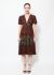 Ossie Clark RARE 1973 Abstract Crêpe Dress - 1