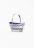 Vintage Objects & Decor 30s Silver Cobalt Mini Basket - 1