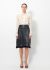 Chanel Leather Fur Lined Skirt - 1