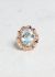 Vintage Fine Jewelry 18k Rose Gold & Aquamarine Cocktail Ring - 1 Vintage Fine Jewelry 18k Rose Gold & Aquamarine Cocktail Ring - 1