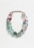 Exquisite Vintage Fluorite Stone Choker Necklace - 1