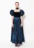 Laura Ashley '80s Velvet Taffeta Dress - 1