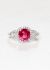 Modern Fine Jewelry 18k Gold, Pink Tourmaline & Diamond Ring - 1