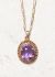 Vintage Fine Jewelry 18k Gold & Amethyst Pendant - 1