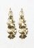 Vintage Fine Jewelry 18k Yellow Gold Ginkgo Leaf Earrings - 1