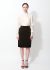 Saint Laurent Vintage Chocolate Velvet Pencil Skirt - 1 Saint Laurent Vintage Chocolate Velvet Pencil Skirt - 1