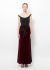 Bordeaux Velvet Skirt - 1