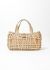 Exquisite Vintage Nancy Gonzalez Crocodile Raffia Bag - 1