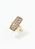 Vintage Fine Jewelry 18k Yellow Gold & Diamond Rectangular Ring - 1