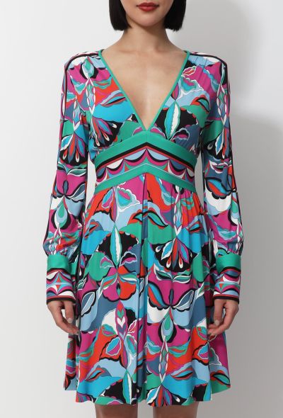 Emilio Pucci Graphic Printed Flared Dress - 1 Emilio Pucci Graphic Printed Flared Dress - 1