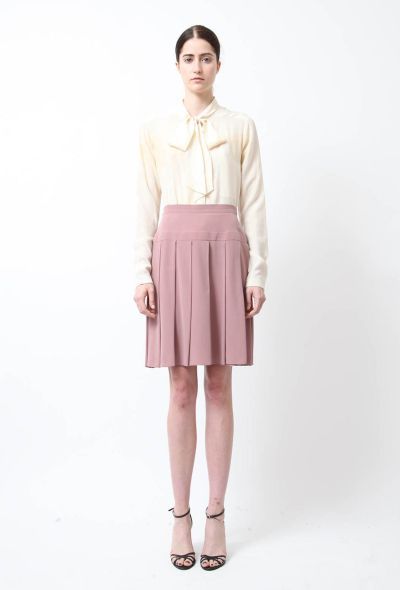 Chanel Mauve Pleated Silk Skirt - 1 Chanel Mauve Pleated Silk Skirt - 1